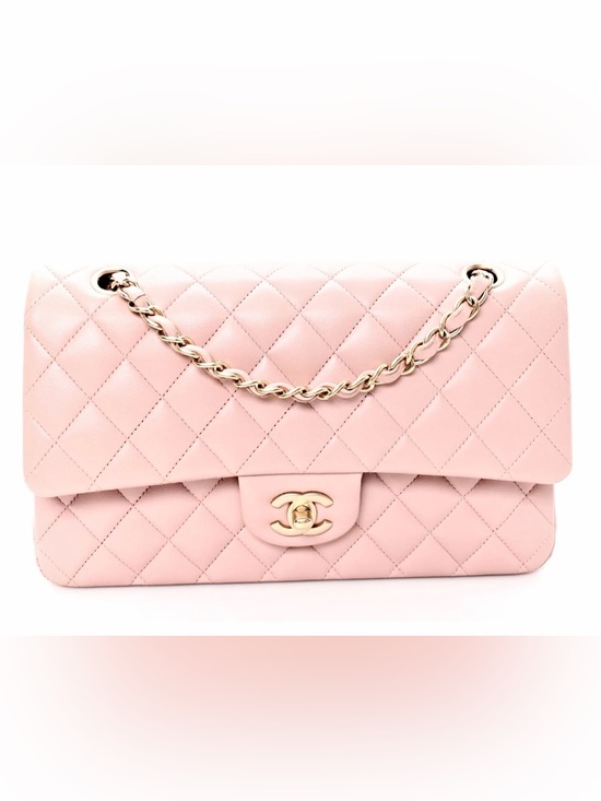 CHANEL Handbags - CHANEL Baby Pink Quilted Flap Shoulder Bag with Gold Hardware